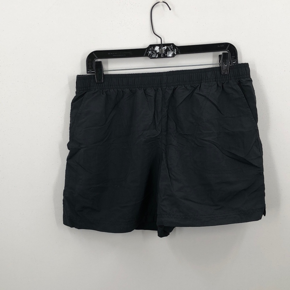 Columbia Womens Black Elastic Waist Slash Pockets Pull On Hiking Shorts Medium